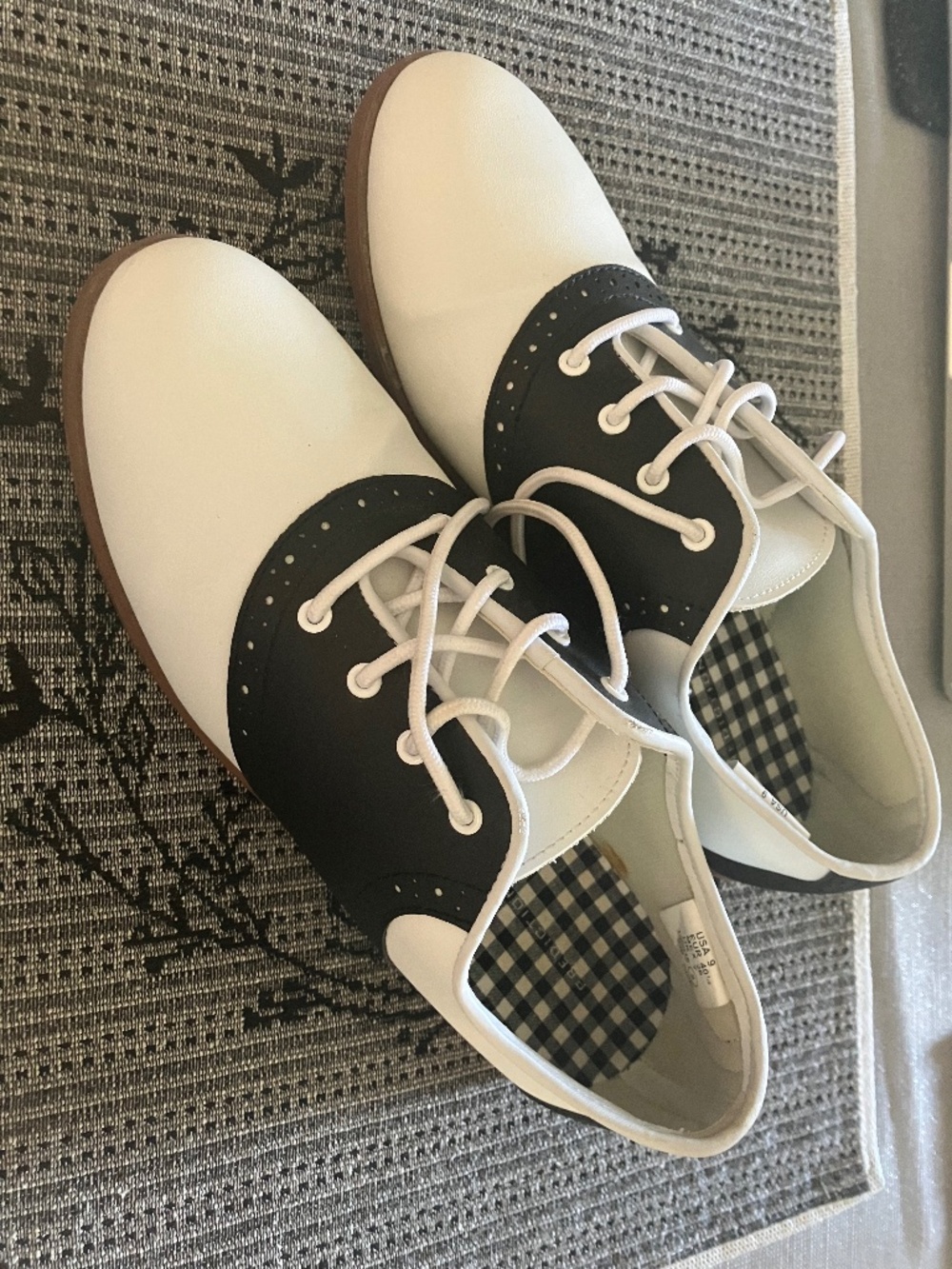 Predictions Black and White Saddle Shoes